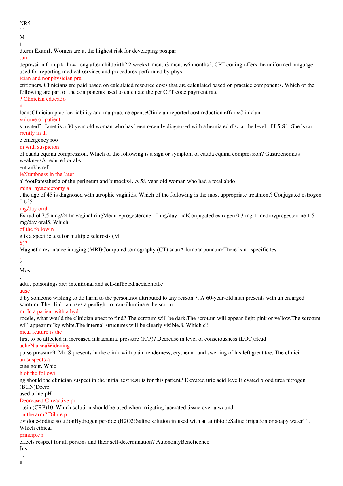 Preview image of NR511 Midterm Exam/NR511 Midterm Exam/NR511 Midterm Exam (Latest) Updated document